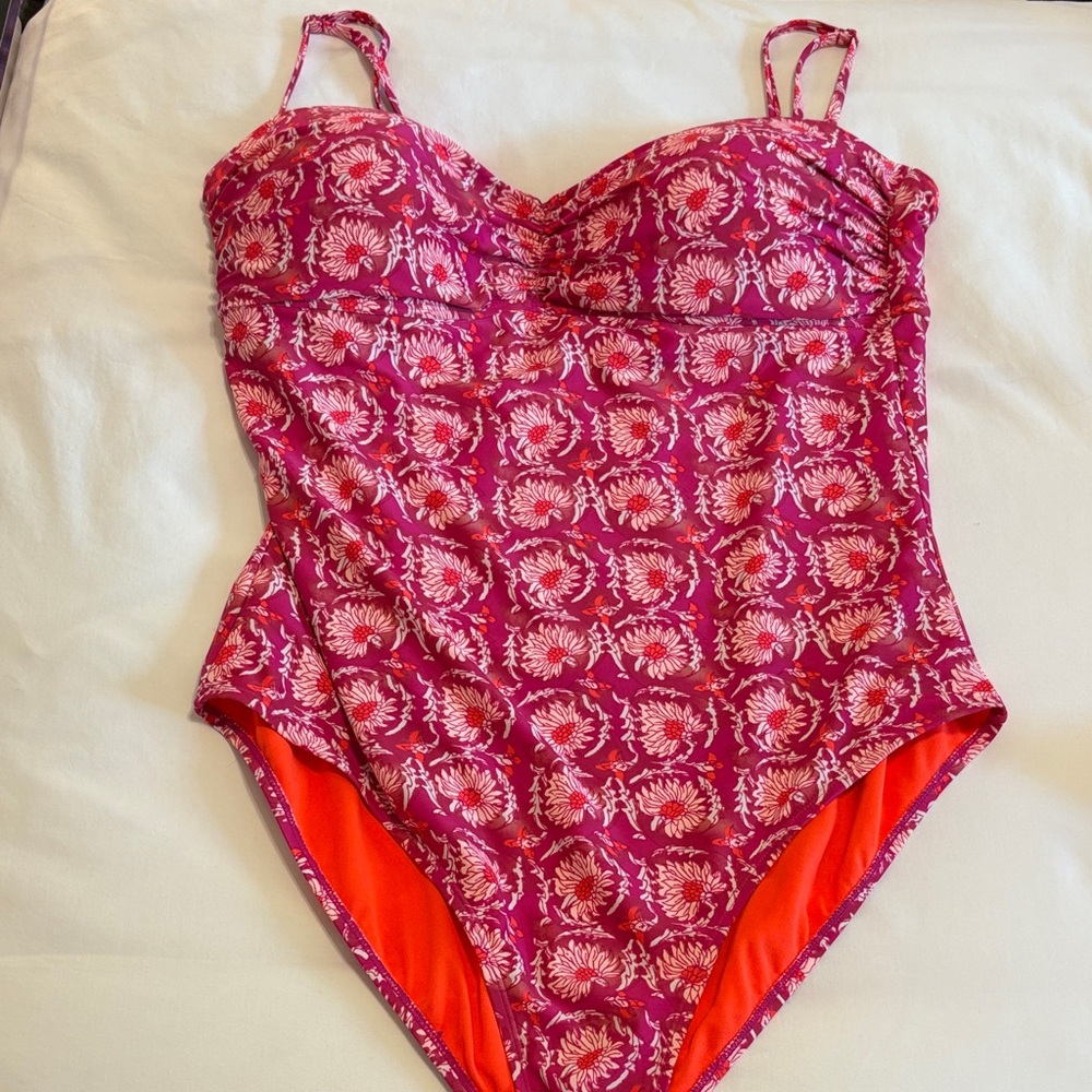 Blockprint one piece Swimsuit